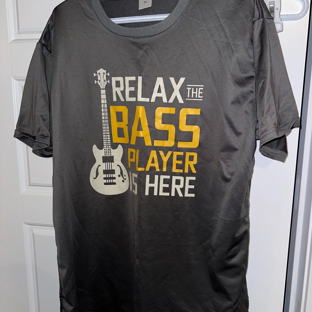 Bass player musician graphic t shirt